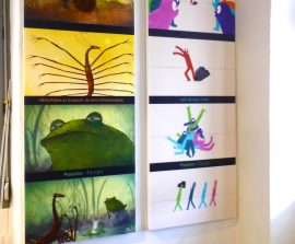 Tableaux acoustiques - Tableau acoustique picture posé au mur par suspension