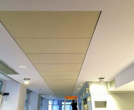 Acoustic Panel 2V Blue Equilibre - Acoustic Panel 2V color posé au plafond par collage