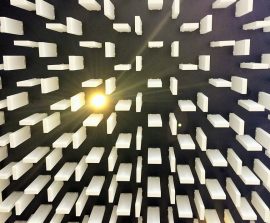 Baffles absorber Design - Baffles Absorber design color posée au plafond par collage