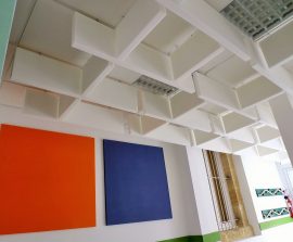 Baffles absorber Plano - Baffle Absorber Plano posée au plafond par suspension