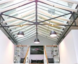 Baffles absorber Rondo - Baffles Absorber Rondo posée au plafond par suspension