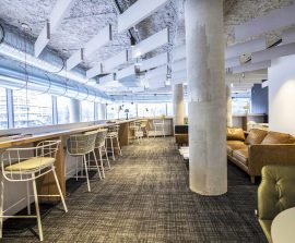 Baffles absorber Plano - Baffle Absorber Plano posée au plafond par suspension