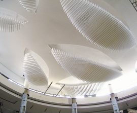 Baffles absorber Design - Baffles Absorber design posée au plafond par suspension