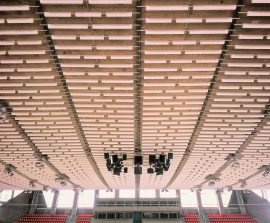 Baffles absorber Rondo - Baffles Absorber Rondo posée au plafond par suspension