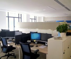 Brise vue & rideau acoustiques - Brise vue acoustique color sur piètement métal