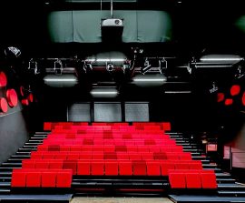 Acoustic Panel 2V Blue Equilibre - Acoustic Panel 2V design posé au mur par collage en forme de cercles