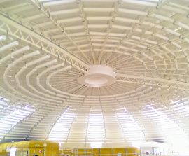 Baffles absorber Rondo - Baffles Absorber Rondo posée au plafond par suspension