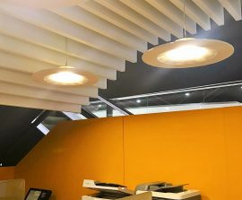 Brise vue & rideau acoustiques - Brise vue acoustique color sur piètement métal