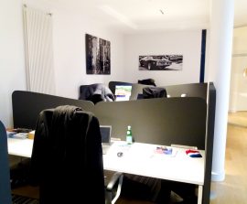 Ecran & Paravent acoustiques - Ecran acoustique en Acoustic Panel 2V color avec piètement métal