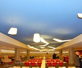 Absorber mineral naturel - Faux plafond acoustique en absorber mineral color suspendu