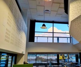 Acoustic Panel 2V Blue Equilibre - Faux plafond acoustique en acoutic panel 2V classic suspendu