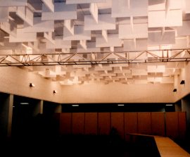 Baffles absorber Plano - Baffle Absorber Plano posée au plafond par suspension