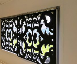 Brise vue & rideau acoustiques - Rideau acoustique color posé par suspension