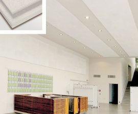 Absorber mineral naturel - Faux plafond acoustique en absorber mineral color suspendu