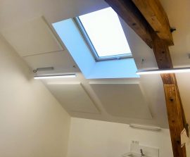 Absorber Blue Equilibre - Absorber Blue Equilibre classic posé au plafond par collage