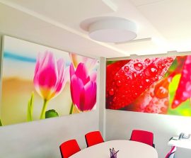 Tableaux acoustiques - Tableau acoustique picture posé au mur par suspension