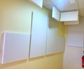 Absorber Blue Equilibre - Absorber Blue Equilibre classic posé au mur par collage et au plafond par suspension