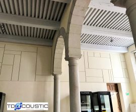 Acoustic Panel 2V Blue Equilibre - Acoustic Panel 2V color posé au mur par collage