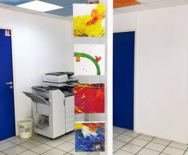 Brise vue & rideau acoustiques - Brise vue acoustique picture sur piètement métal