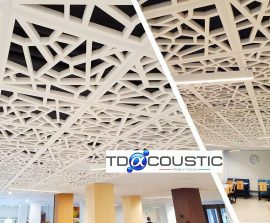 Acoustic Panel 2V Blue Equilibre - Faux plafond acoustique en acoutic panel 2V classic suspendu