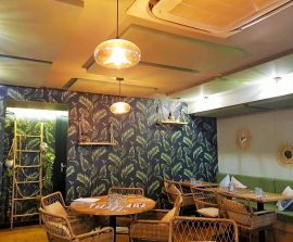 Acoustic Panel 2V Blue Equilibre - Acoustic Panel 2V color posé au plafond par collage