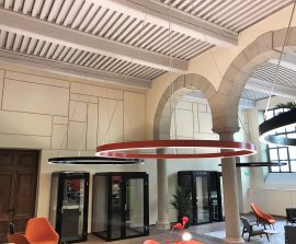 Acoustic Panel 2V Blue Equilibre - Acoustic Panel 2V design posé au mur par collage