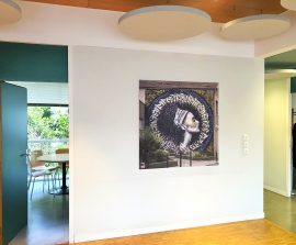 Tableaux acoustiques - Acoustic Panel 2V picture posé au mur par collage