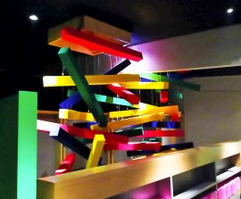 Baffles absorber Design - Baffles Absorber design color posée au plafond par suspension