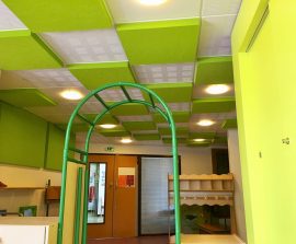 Acoustic Panel 2V Blue Equilibre - Faux plafond acoustique en acoutic panel 2V color suspendu