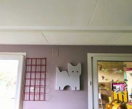 Baffles absorber Ludique - Baffle Absorber Ludique posée au mur par collage