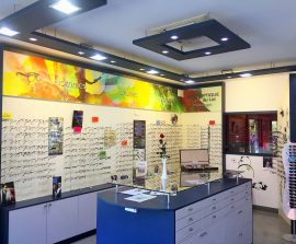 Acoustic Panel 2V Blue Equilibre - Tableau acoustique picture posé au mur par collage