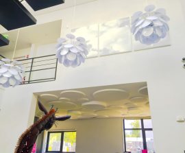 Ambiance Design - Ambiance design classic posé au plafond par collage en forme de cercles