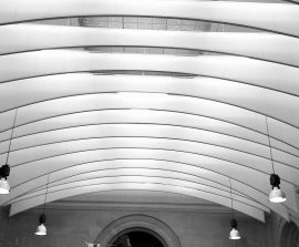 Baffles absorber Polygone - Baffle Absorber Polygone posée au plafond par suspension