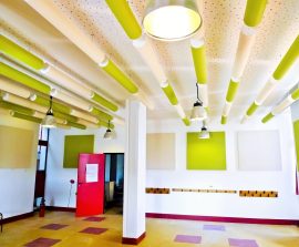 Baffles absorber Rondo - Baffles Absorber Rondo color posée au plafond par suspension