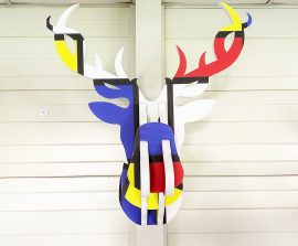 Colonne & trophée acoustiques - Trophée acoustique picture en forme de tête d'éléphant