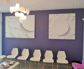 Tableaux acoustiques - Tableau acoustique picture posé au mur par collage