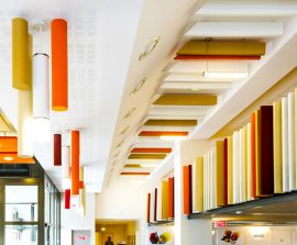 Baffles absorber Plano - Baffle Absorber Plano posée au plafond par suspension