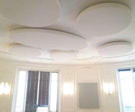 Capteur Acoustic Panel 2V Blue Equilibre - Capteur Acoustic Panel 2V posé au plafond par suspension