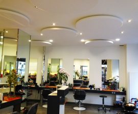 Capteur Acoustic Panel 2V Blue Equilibre - Capteur Acoustic Panel 2V posé au plafond par suspension