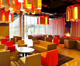 Baffles absorber Rondo - Baffles Absorber Rondo posée au plafond par suspension