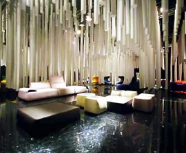 Baffles absorber Rondo - Baffles Absorber Rondo posée au plafond par suspension