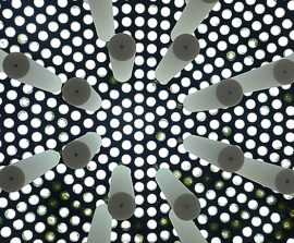 Baffles absorber Rondo - Baffles Absorber Rondo posée au plafond par suspension