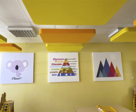 Capteur Absorber Equilibre - Capteur Absorber Equilibre color posé au plafond par suspension