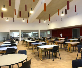 Absorber Blue Equilibre - Absorber Blue Equilibre color posé au plafond par collage