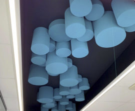 Baffles absorber Rondo - Baffles Absorber Rondo color posée au plafond par collage