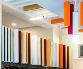 Baffles absorber Rondo - Baffles Absorber Rondo posée au plafond par suspension