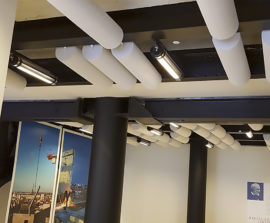 Baffles absorber Rondo - Baffles Absorber Rondo posée au plafond par suspension