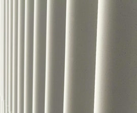 Ambiance Relief - Ambiance relief ondulation posé au mur par collage