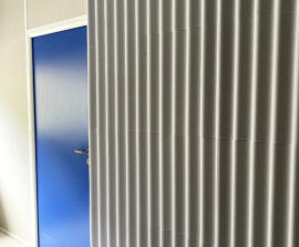 Ambiance Relief - Ambiance relief ondulation posé au mur par collage