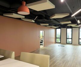 Capteur Absorber Equilibre - Capteur Absorber Equilibre color posé au plafond par suspension